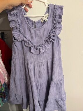 Lavender Ruffle Tiered Girls' Dress